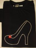 Camiseta Sapato com Flor