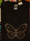 Camiseta Gola V Borboleta