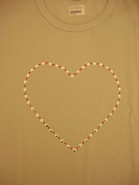 Baby look camiseta Coração